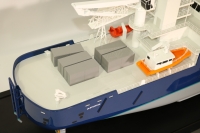 customized model of 82m windfarm support boat